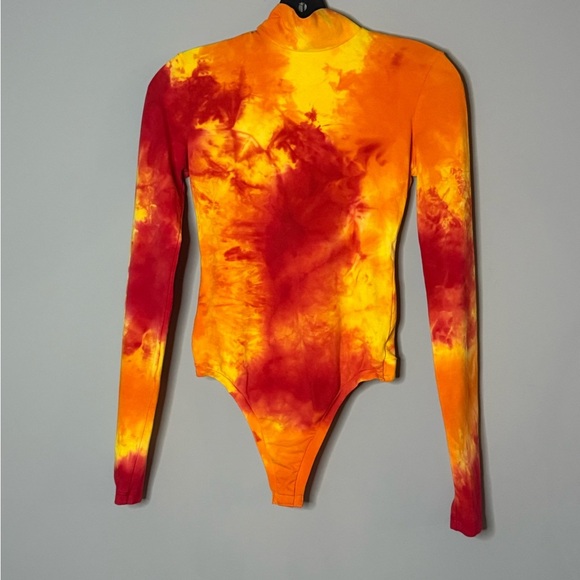 Cotton Citizen Red, Orange, Yellow Bodysuit - Size XS - Picture 1 of 6